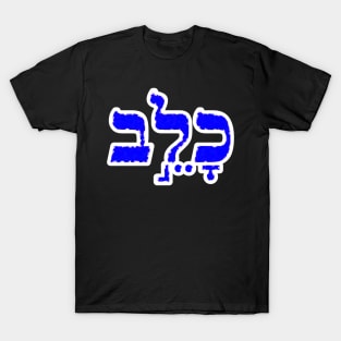 Caleb Biblical Hebrew Name Hebrew Letters Personalized Gifts T-Shirt